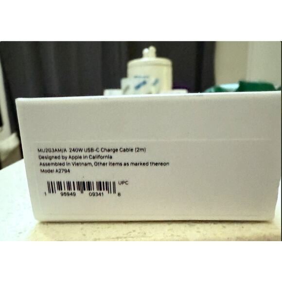 Apple - 240W USB-C Charge Cable (2m) Woven Braided Cable - Picture 5 of 5